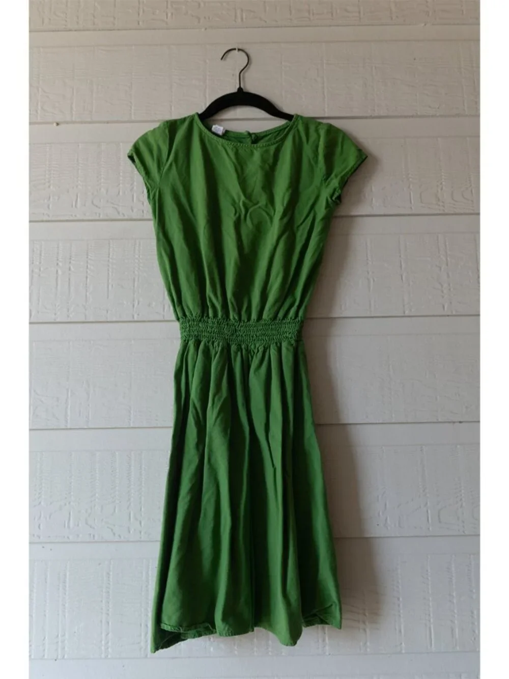 Alice & Ames Green Cotton Dress Size 8 Made in USA